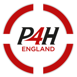 P4H England logo black background